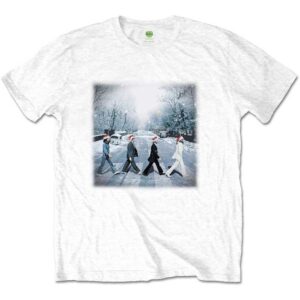 The Beatles Abbey Christmas White T-Shirt