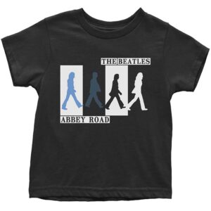The Beatles Abbey Road Colours Crossing Black Kids Toddler T-Shirt