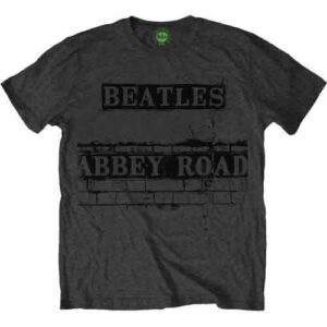 The Beatles Abbey Road Sign Grey T-Shirt