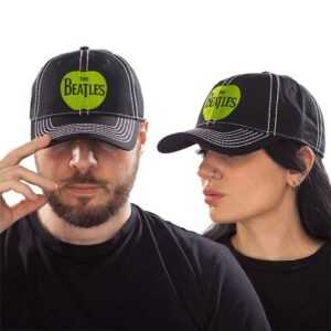 The Beatles Apple Black Baseball Cap