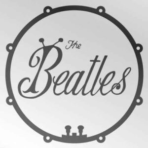 The Beatles Bug Logo & Drum Fridge Magnet