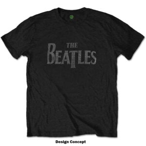 The Beatles Drop T Crystals Black Embellished T-Shirt