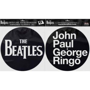 The Beatles Drop T Logo & JPGR Turntable Slipmat Set