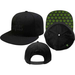 The Beatles Drop T Logo Black Snapback Cap