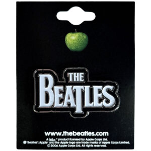The Beatles Drop T Logo White Pin Badge