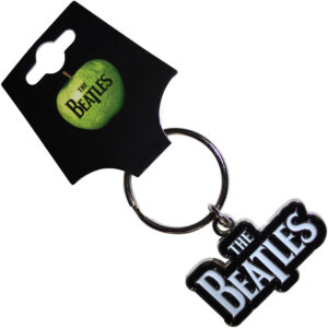 The Beatles Drop T Logo White White Keychain