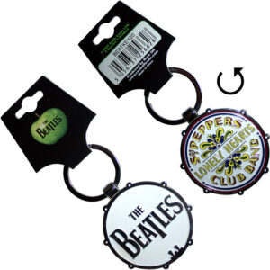 The Beatles Drop T/Sgt Pepper Drum Double Sided Keychain