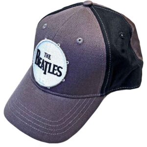The Beatles Drum Logo Black & Charcoal Grey 2-Tone Baseball Cap