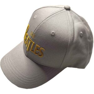 The Beatles Gold Drop T Logo Grey Baseball Cap