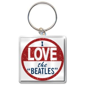 The Beatles I Love the Beatles Photo Print Keychain