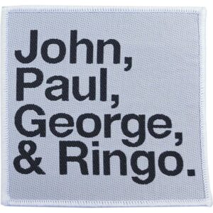 The Beatles John, Paul, George, Ringo Black on White Patch