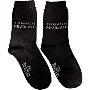 The Beatles Ladies Revolver Black UK Size 4 - 7 Ankle Socks