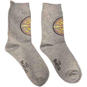 The Beatles Ladies Sgt Pepper Grey UK Size 4 - 7 Ankle Socks
