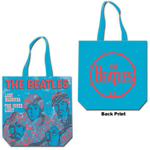 The Beatles Lady Madonna Blue Back Print Tote Bag