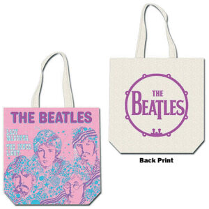 The Beatles Lady Madonna Pink Back Print Tote Bag