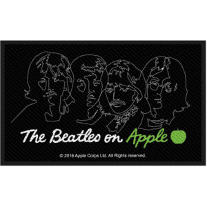 The Beatles On Apple White on Black Patch