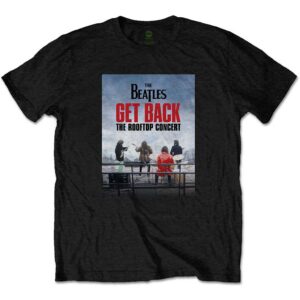 The Beatles Rooftop Concert Black T-Shirt