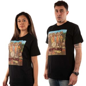 The Beatles Sgt Pepper Crystals Black Embellished T-Shirt