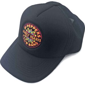 The Beatles Sgt Pepper Drum Black Mesh Back Cap