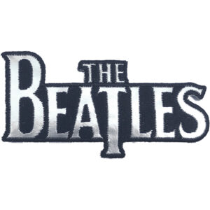 The Beatles Silver Drop T Logo Die-Cut Patch