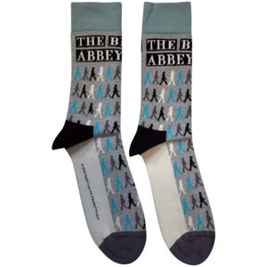 The Beatles Unisex Abbey Road Colours Crossing Repeat Grey UK Size 7 - 11 Ankle Socks