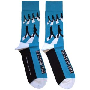 The Beatles Unisex Abbey Road Silhouettes Repeat Blue UK Size 7 - 11 Ankle Socks