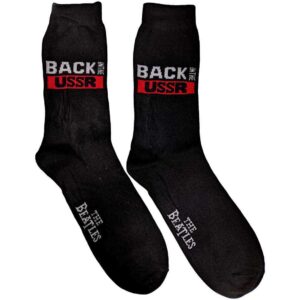 The Beatles Unisex Back in the USSR Black UK Size 7 - 11 Ankle Socks