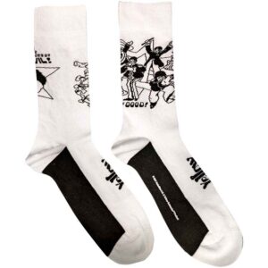 The Beatles Unisex Good v Evil White UK Size 7 - 11 Ankle Socks
