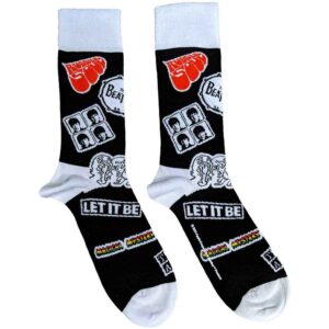 The Beatles Unisex Icons Black UK Size 7 - 11 Ankle Socks