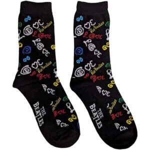 The Beatles Unisex Love Dark Blue UK Size 7 - 11 Ankle Socks