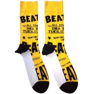 The Beatles Unisex USA Yellow UK Size 7 - 11 Ankle Socks