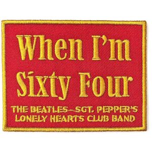 The Beatles When I'm Sixty Four Patch
