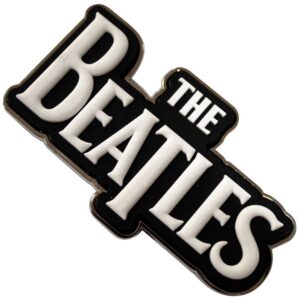 The Beatles White Drop T Logo Fridge Magnet