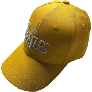 The Beatles White Drop T Logo Yellow Baseball Cap