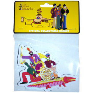 The Beatles Yellow Submarine Band On Croc Embossed Fridge Magnet