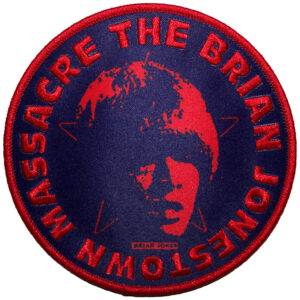 The Brian Jonestown Massacre Circle Face Navy Blue Navy Blue Patch