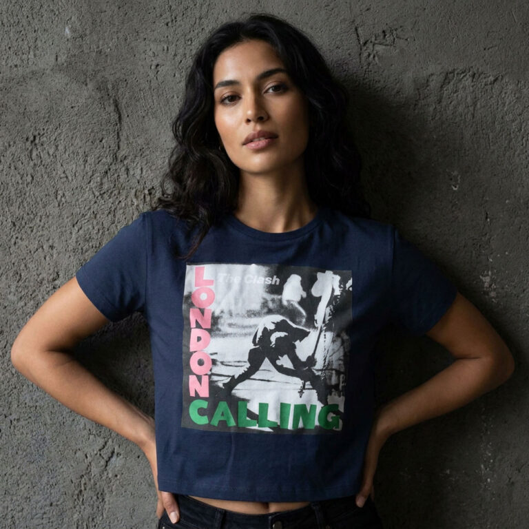 The Clash London Calling Ladies Crop Top