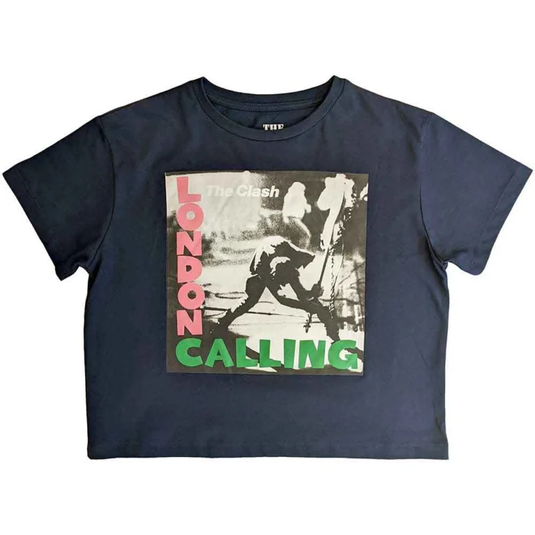 The Clash London Calling Ladies Crop Top
