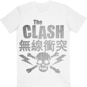 The Clash Skull & Crossbones White T-Shirt