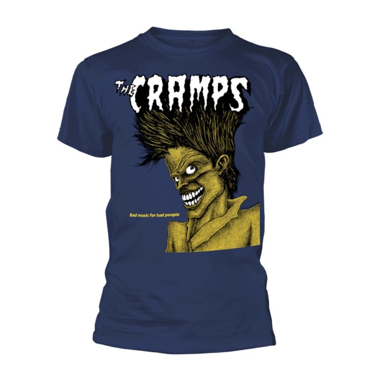 The Cramps – Bad Music For Bad People (navy) T-Shirt