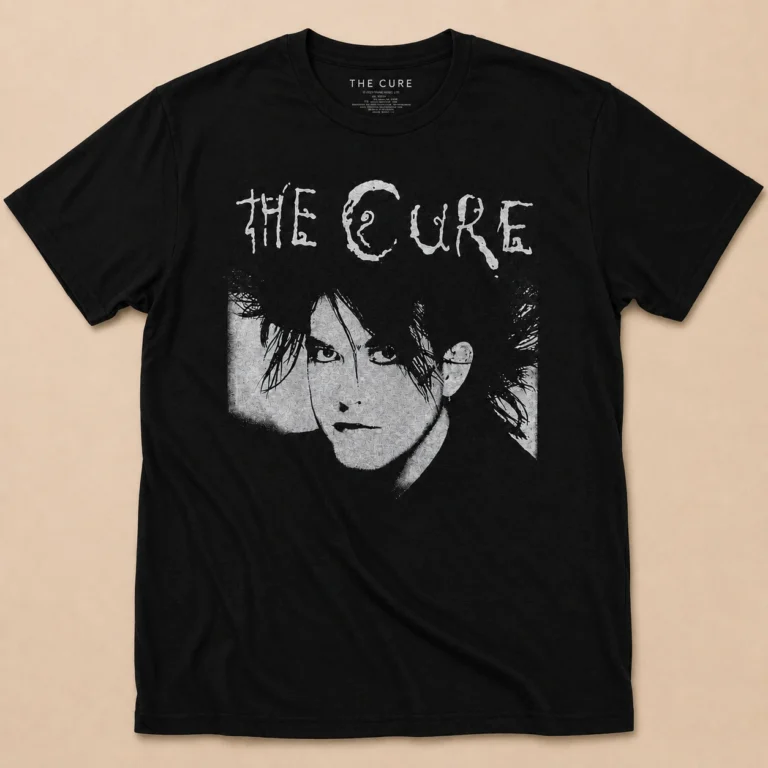 The Cure Robert Illustration Black T-Shirt
