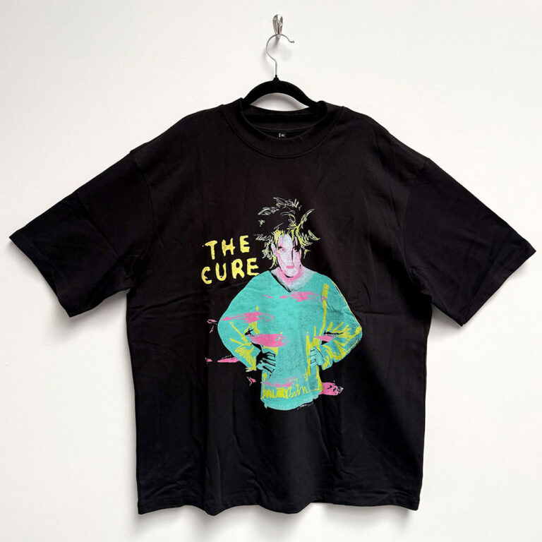 The Cure Unisex Oversized Boxy T-Shirt: Beach Party Tour ’86 Black Back Print T-Shirt