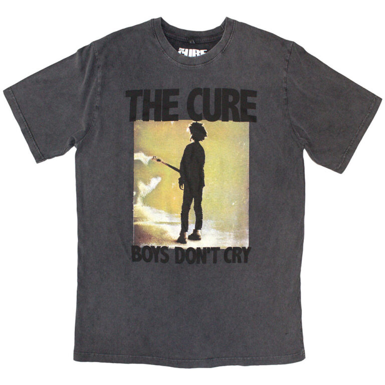 The Cure Boys Don’t Cry Box Charcoal Grey T-Shirt