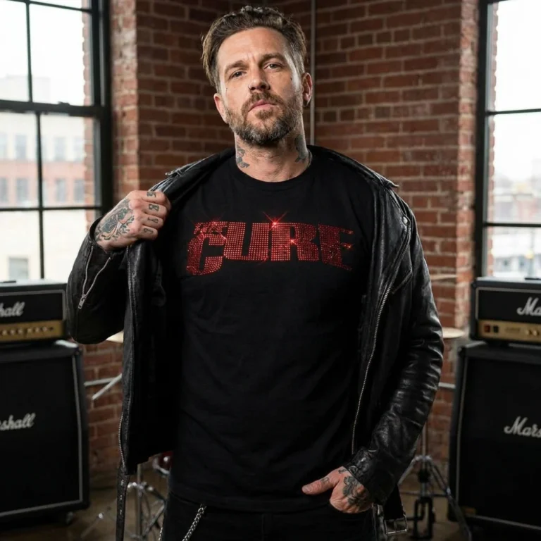 The Cure Logo Black Embellished T-Shirt