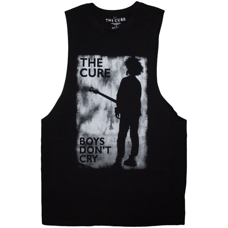 The Cure Boys Don’t Cry B&W Black Vest