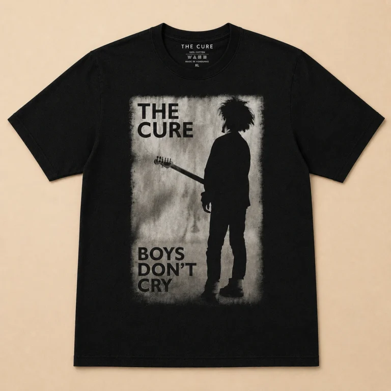 The Cure Boys Don’t Cry Black & White Black T-Shirt