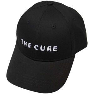 The Cure Text Logo Black Baseball Cap