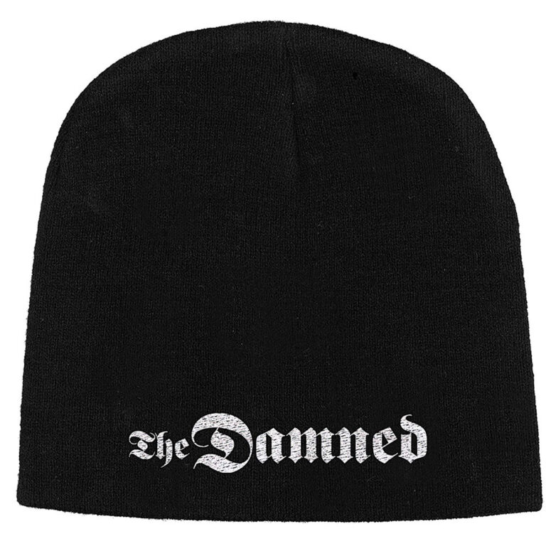 The Damned Unisex Gothic Logo Black Beanie Hat