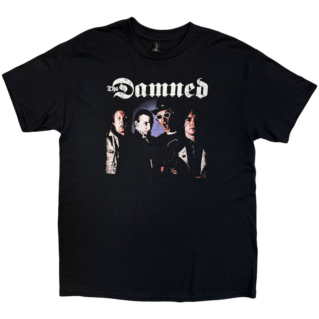 The Damned Photo UK & EU Tour 24 Black Back Print Ex-Tour T-Shirt