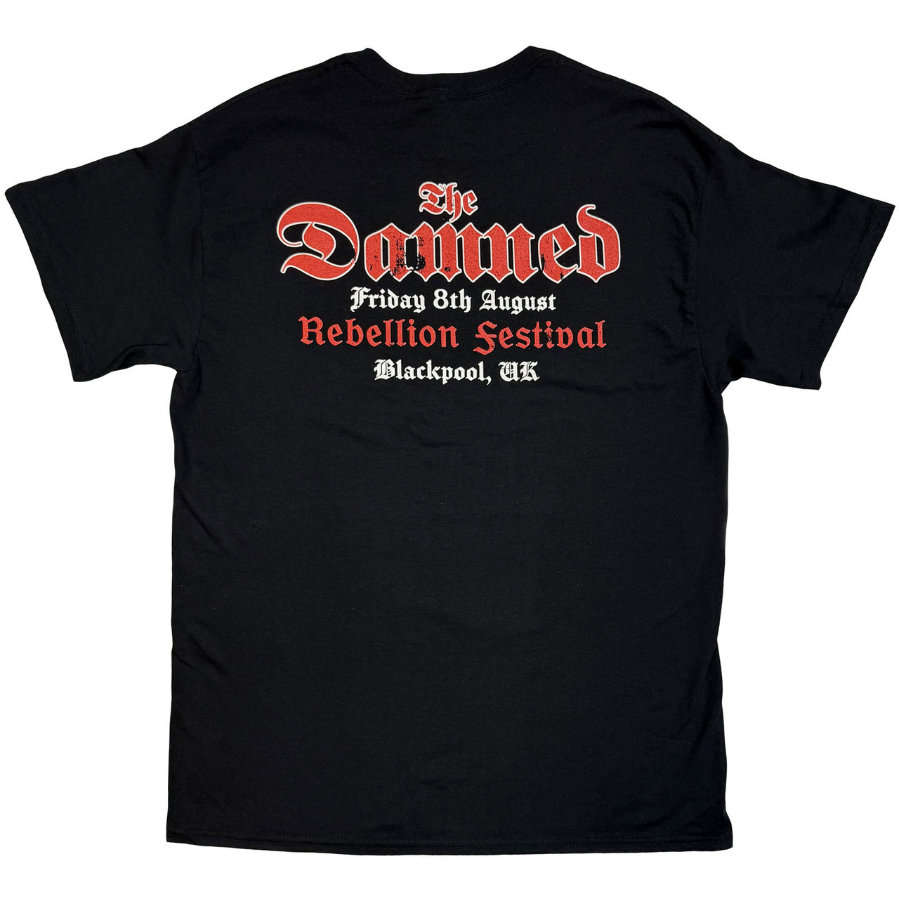 The Damned Skeleton/Rebellion Festival 25 Black Back Print Ex-Tour T-Shirt